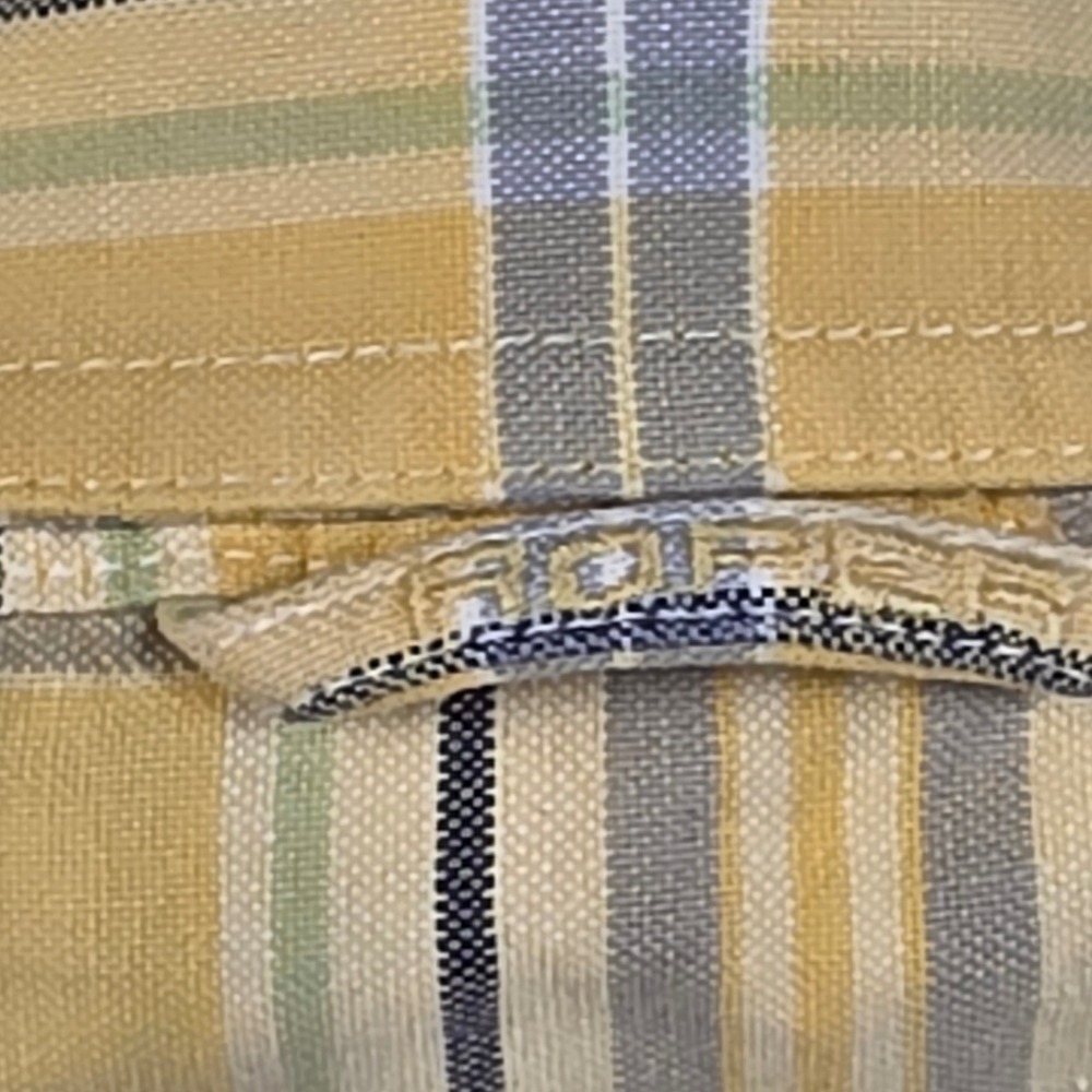 Roper Button Down Shirt Mens Large Yellow Plaid Short Sleeve Excellent Western - Picture 7 of 8